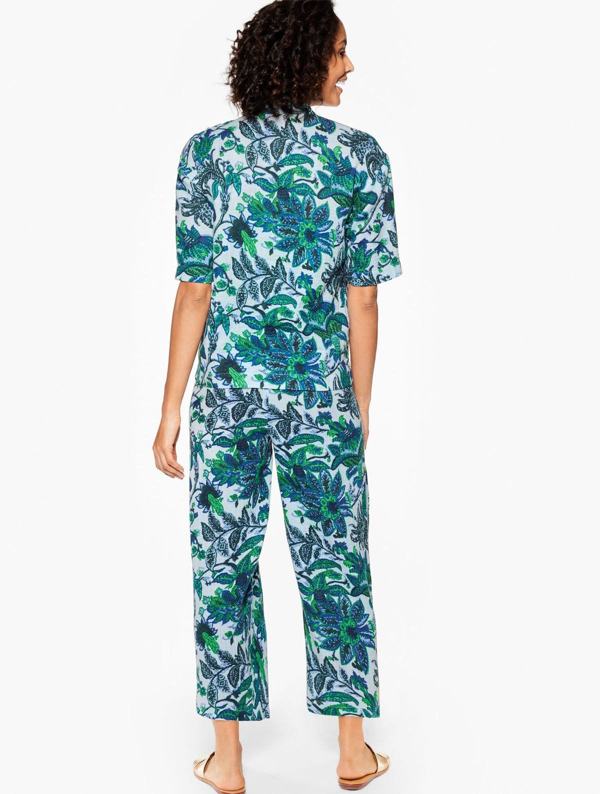 AQUA CLUB GAUZE PANT COVER-UP - BALI BLOOMS | Talbots