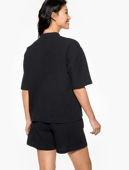 AQUA CLUB GAUZE POPOVER SHIRT COVER-UP | Talbots