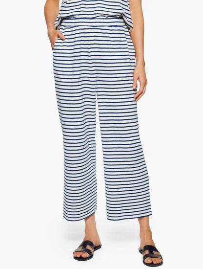 AQUA CLUB TERRY PANT COVER-UP - STRIPE | Talbots