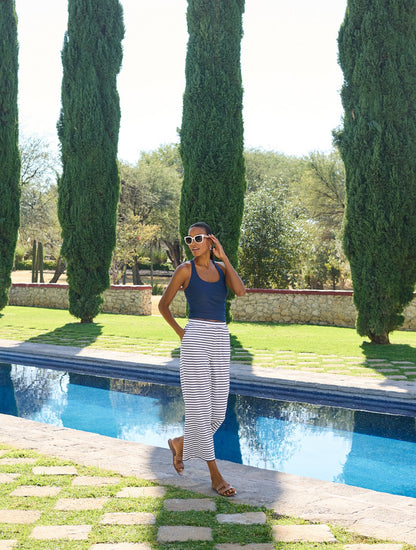 AQUA CLUB TERRY PANT COVER-UP - STRIPE | Talbots