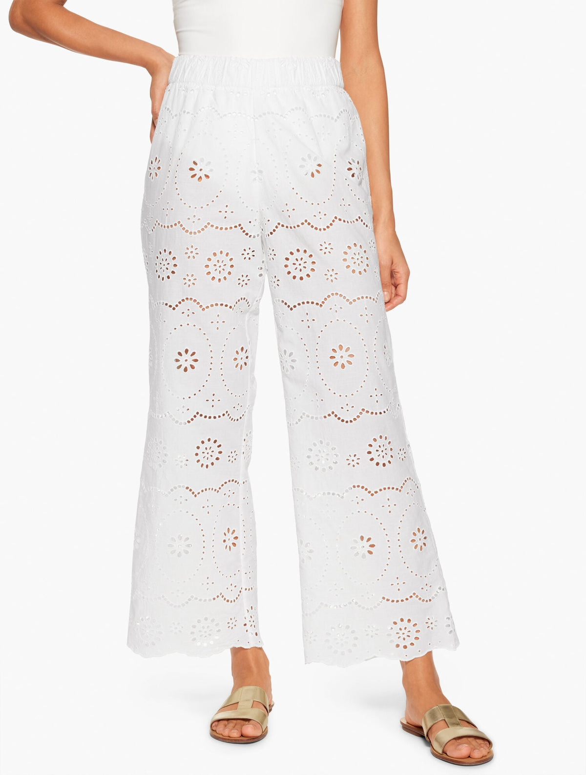 AQUA CLUB EYELET PANT COVER-UP | Talbots
