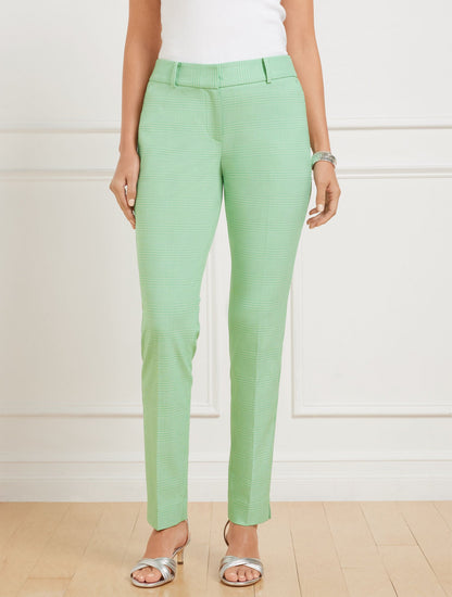 TALBOTS HAMPSHIRE STRAIGHT ANKLE PANTS - LUCETTA GLEN PLAID | Talbots