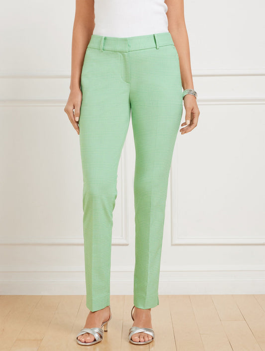 TALBOTS HAMPSHIRE STRAIGHT ANKLE PANTS - LUCETTA GLEN PLAID | Talbots