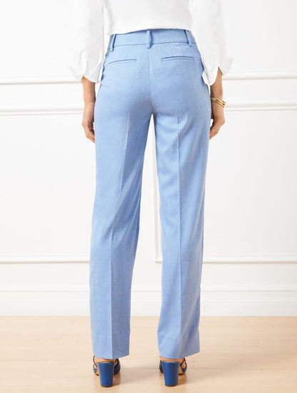 TALBOTS SOUTHAMPTON STRAIGHT LEG PANTS - SPRING HERRINGBONE | Talbots