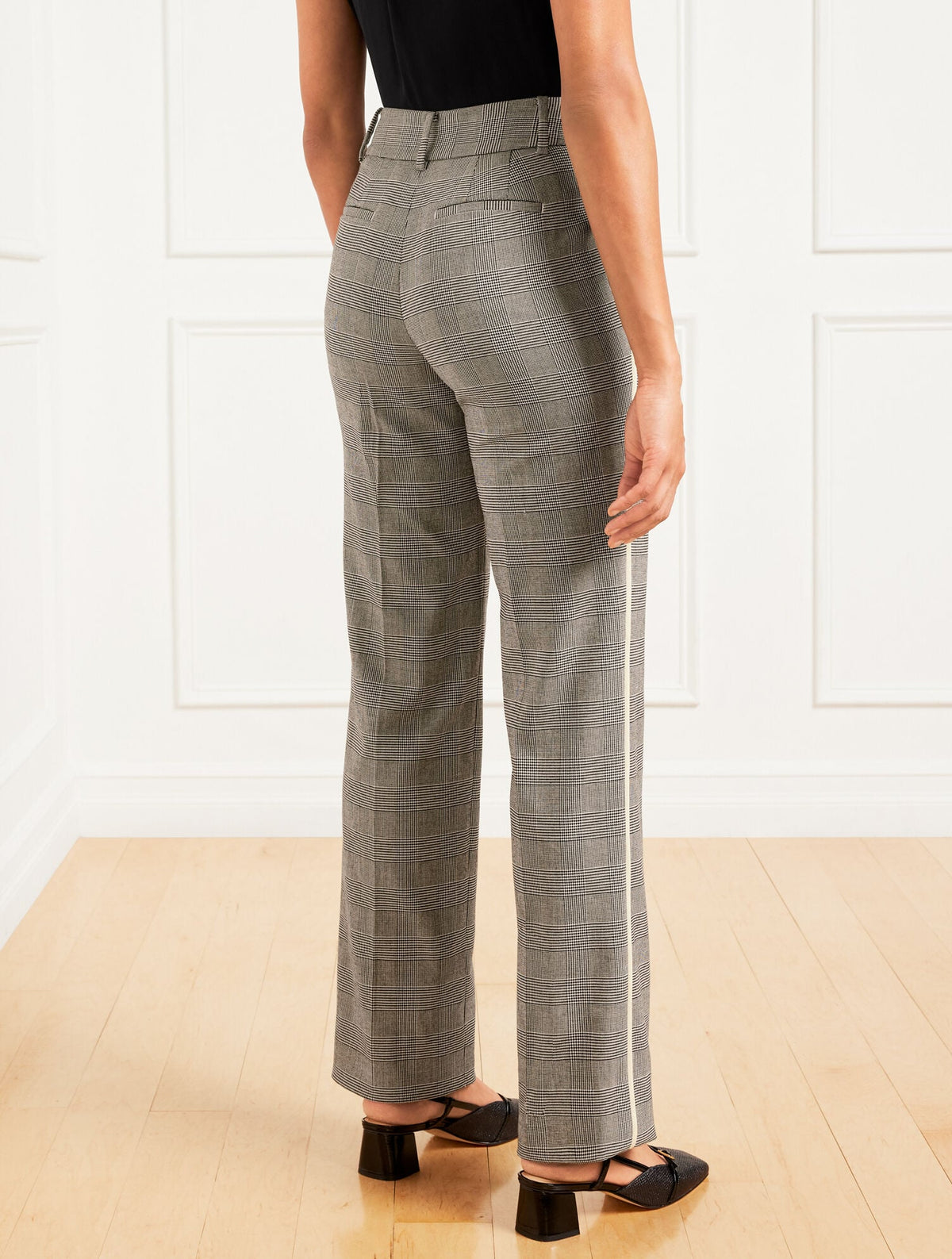 TALBOTS SOUTHAMPTON STRAIGHT LEG PANTS - LUCETTA GLEN PLAID | Talbots