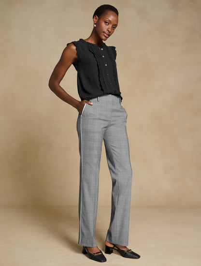 TALBOTS SOUTHAMPTON STRAIGHT LEG PANTS - LUCETTA GLEN PLAID | Talbots