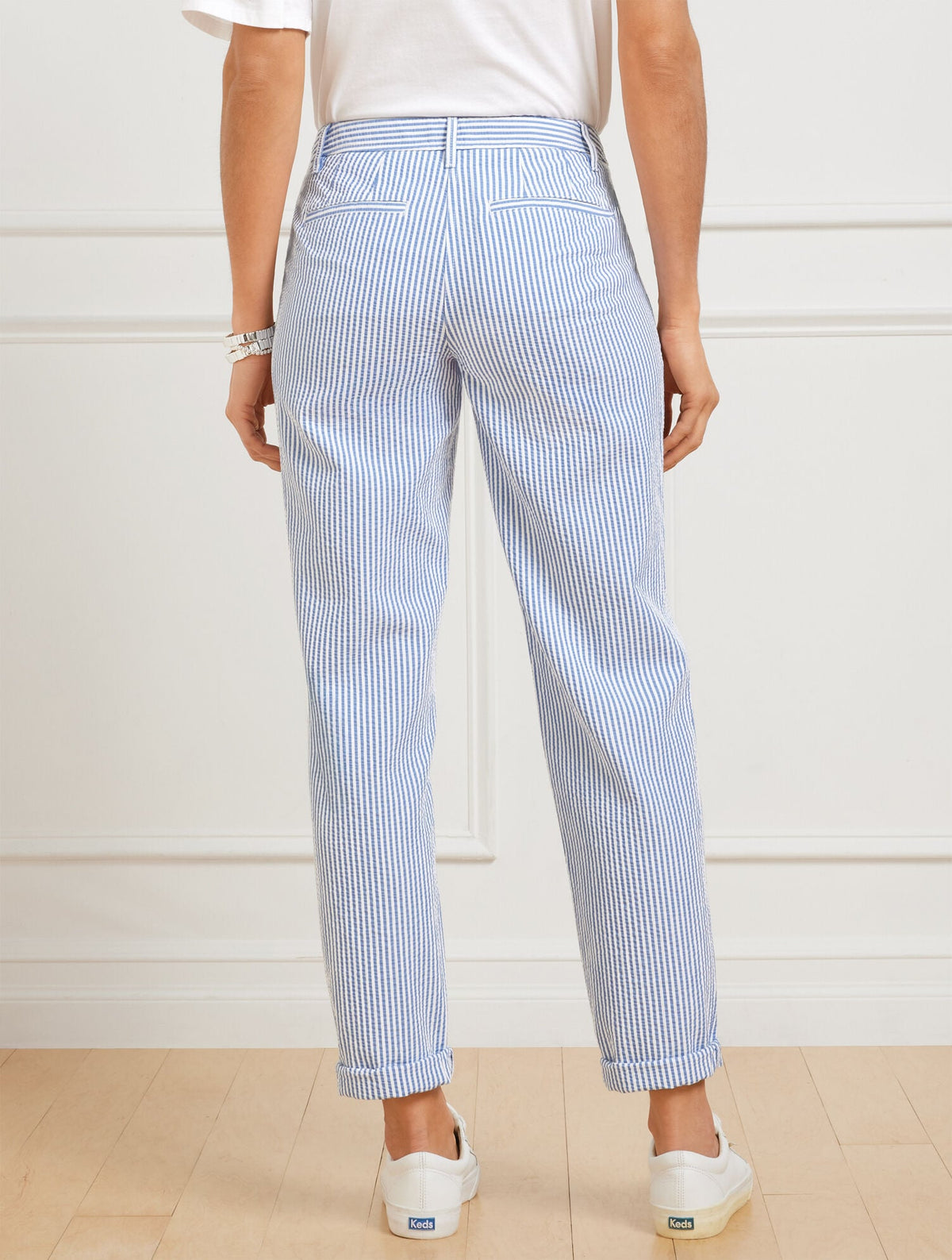 RELAXED CHINOS - SUNSHINE SEERSUCKER | Talbots