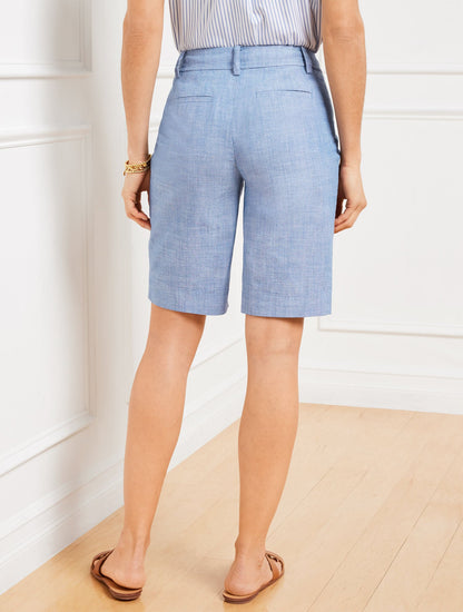 PERFECT SHORTS - NEWPORT CHAMBRAY - 10.5” | Talbots