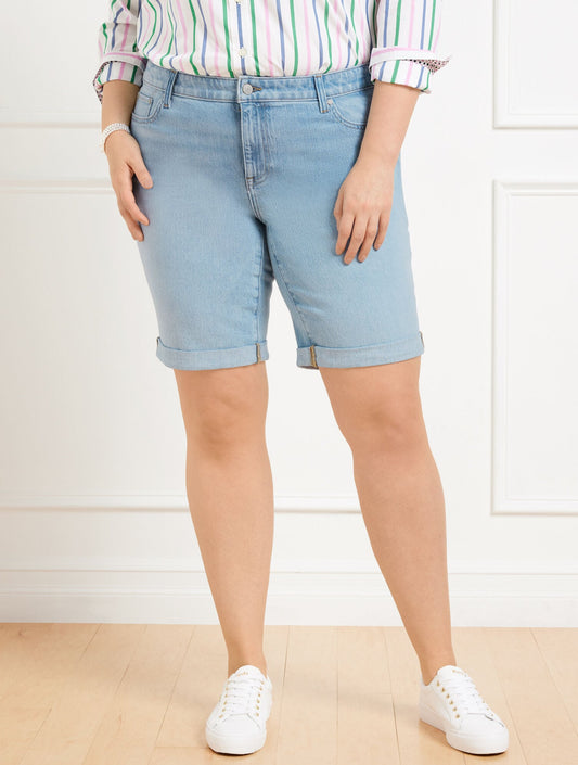 GIRLFRIEND DENIM SHORTS - HIGHLAND WASH | Talbots