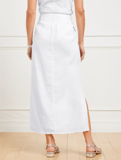 CLASSIC LINEN TROUSER SKIRT | Talbots