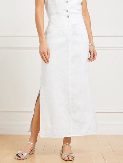 CLASSIC LINEN TROUSER SKIRT | Talbots