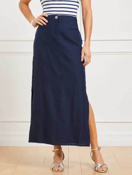 LINEN TROUSER SKIRT | Talbots