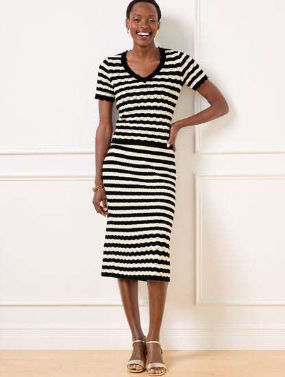 POINTELLE STRIPE SWEATER SKIRT | Talbots