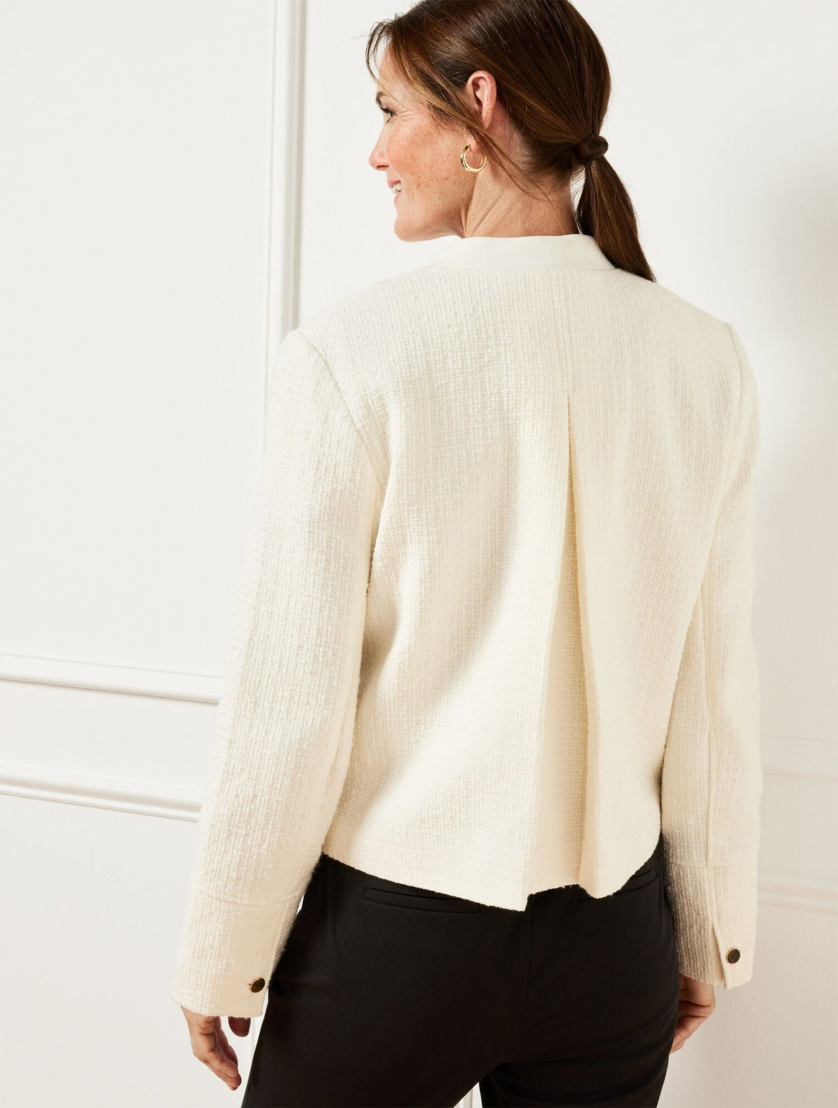 SWING BACK BOMBER JACKET | Talbots