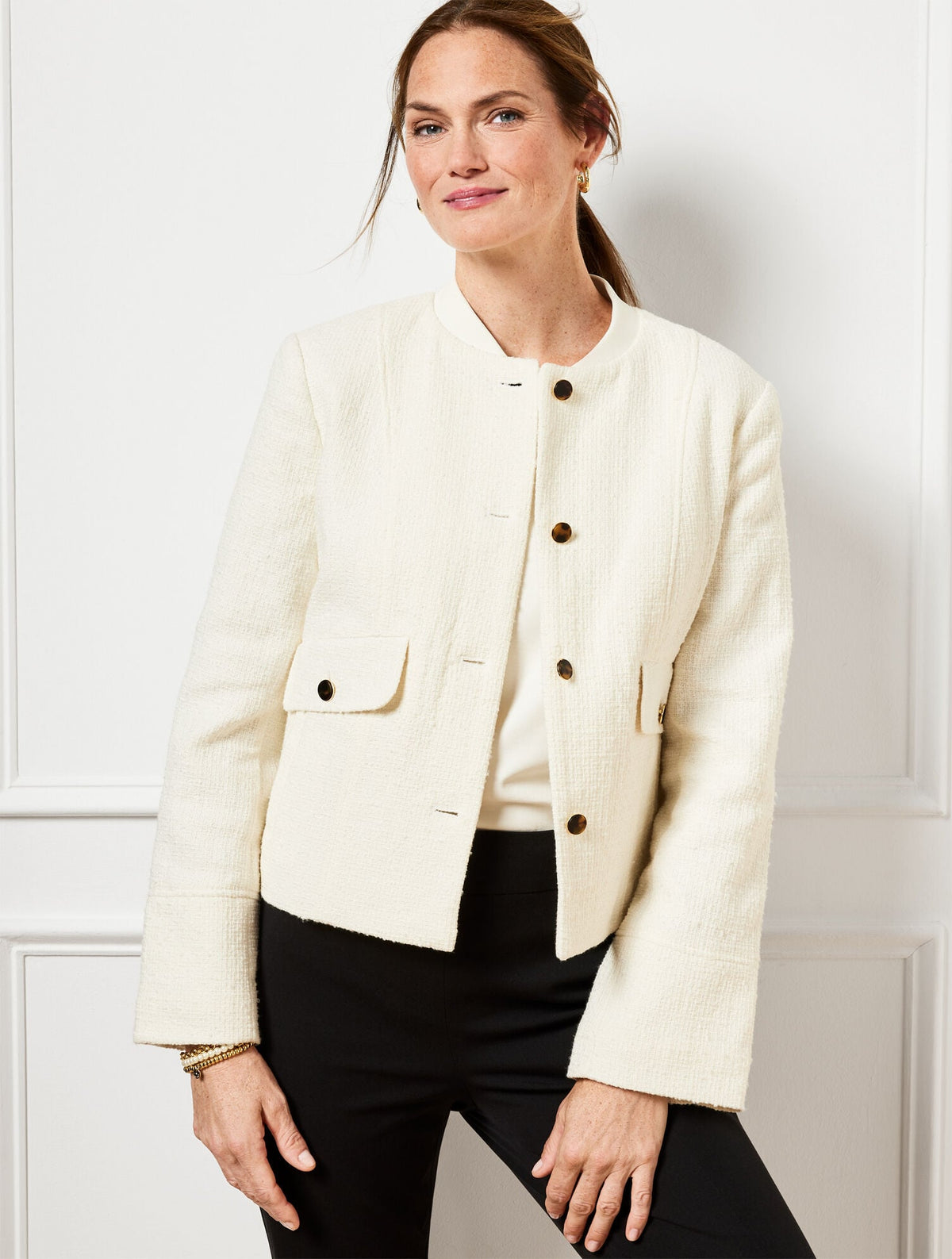 SWING BACK BOMBER JACKET | Talbots