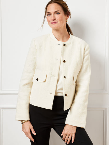 SWING BACK BOMBER JACKET | Talbots