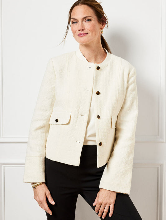 SWING BACK BOMBER JACKET | Talbots