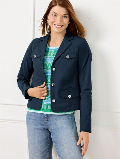 FRESH POPLIN JACKET | Talbots