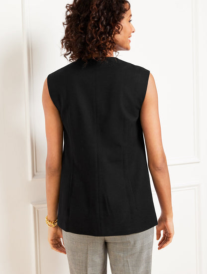 TEXTURED VEST | Talbots