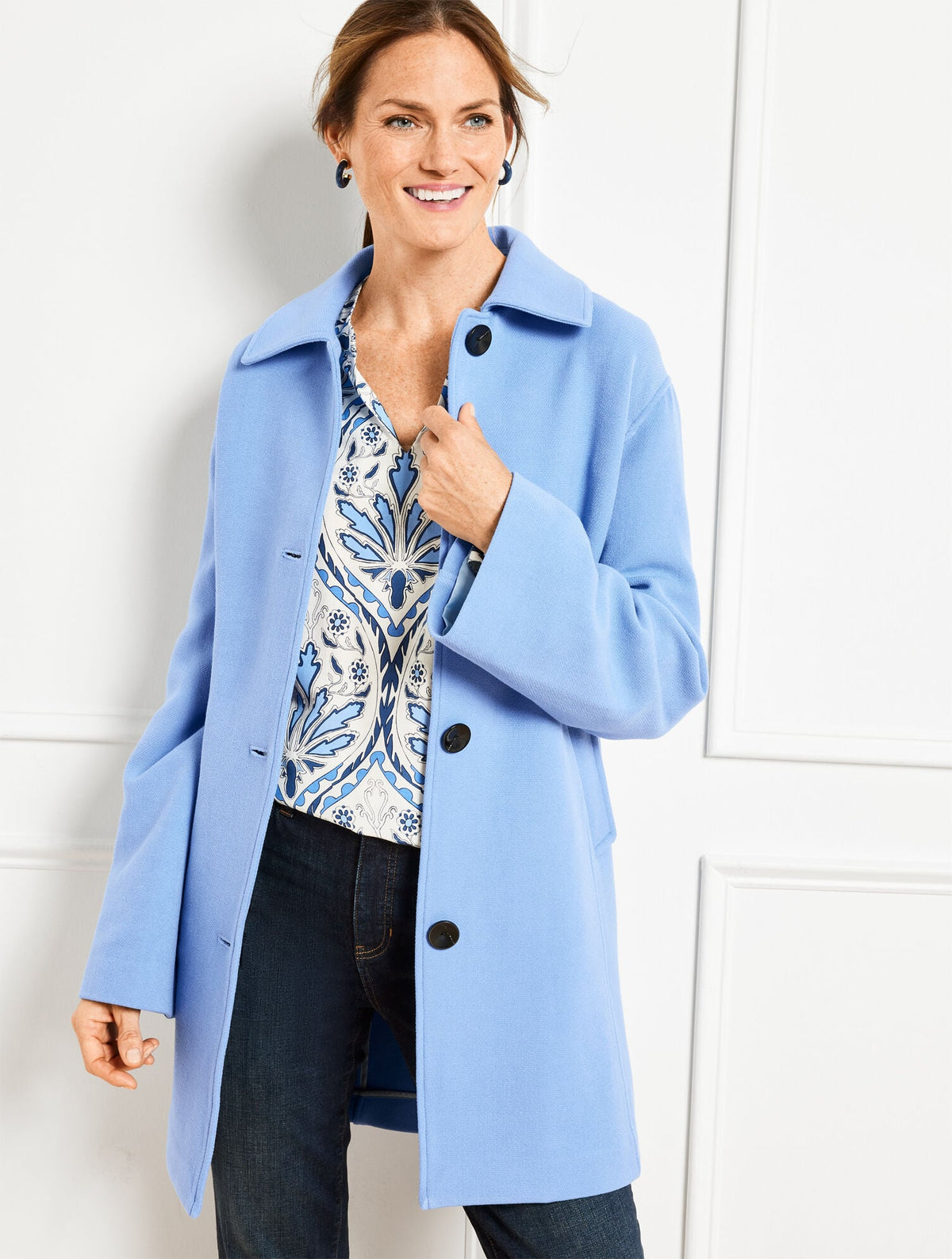 KNIT A-LINE COAT | Talbots