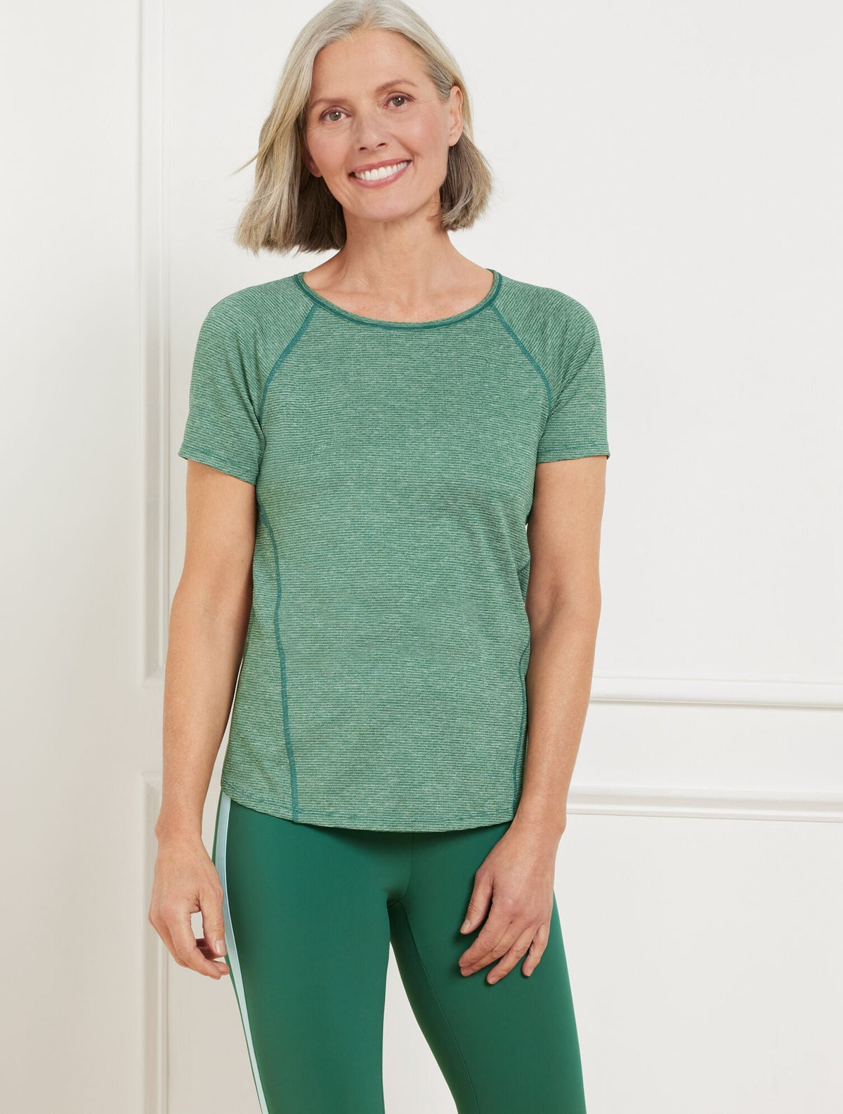 ACTIVE STRETCH JERSEY SHORT SLEEVE TEE | Talbots