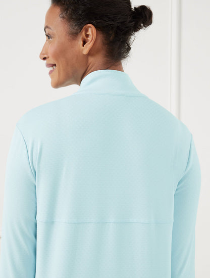 HALF-ZIP PULLOVER - DOT JACQUARD | Talbots