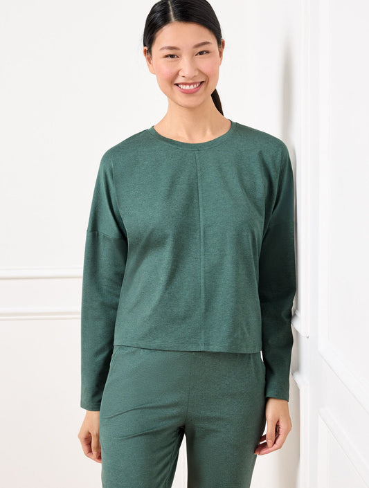 BUTTERY SOFT EASY KNIT CREWNECK TEE | Talbots