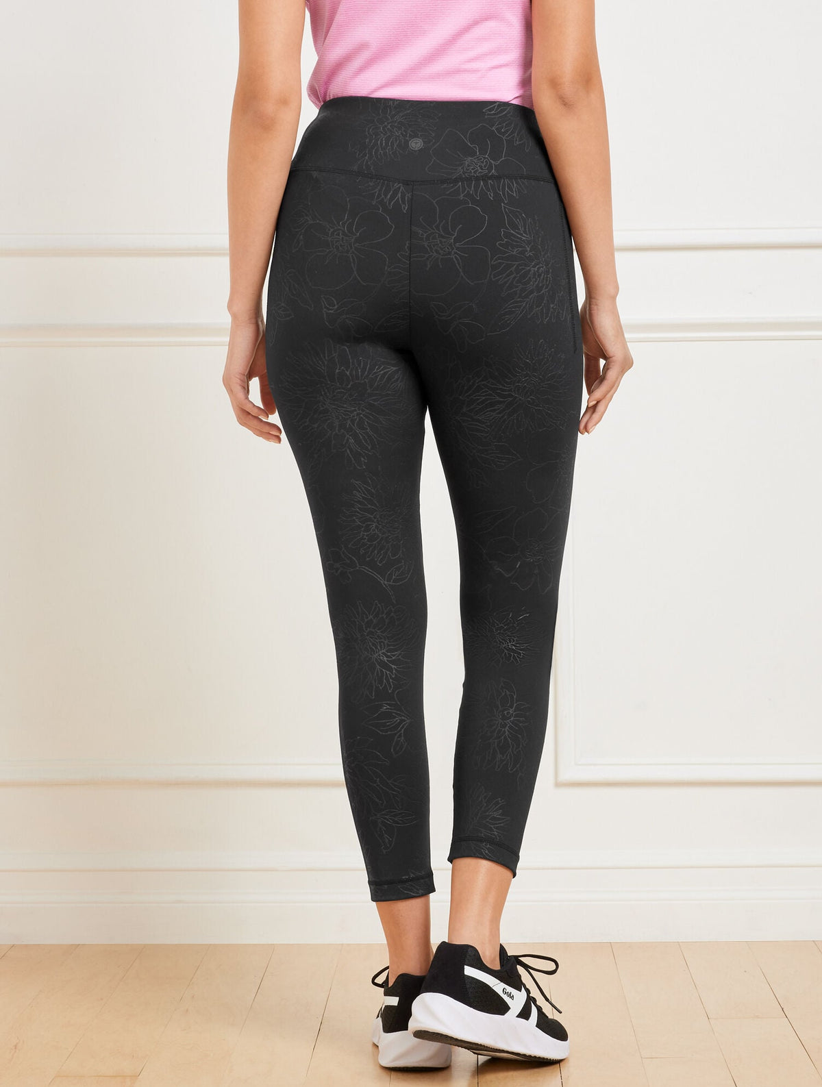 OUT & ABOUT LEGGINGS - EMBOSSED FLORAL | Talbots