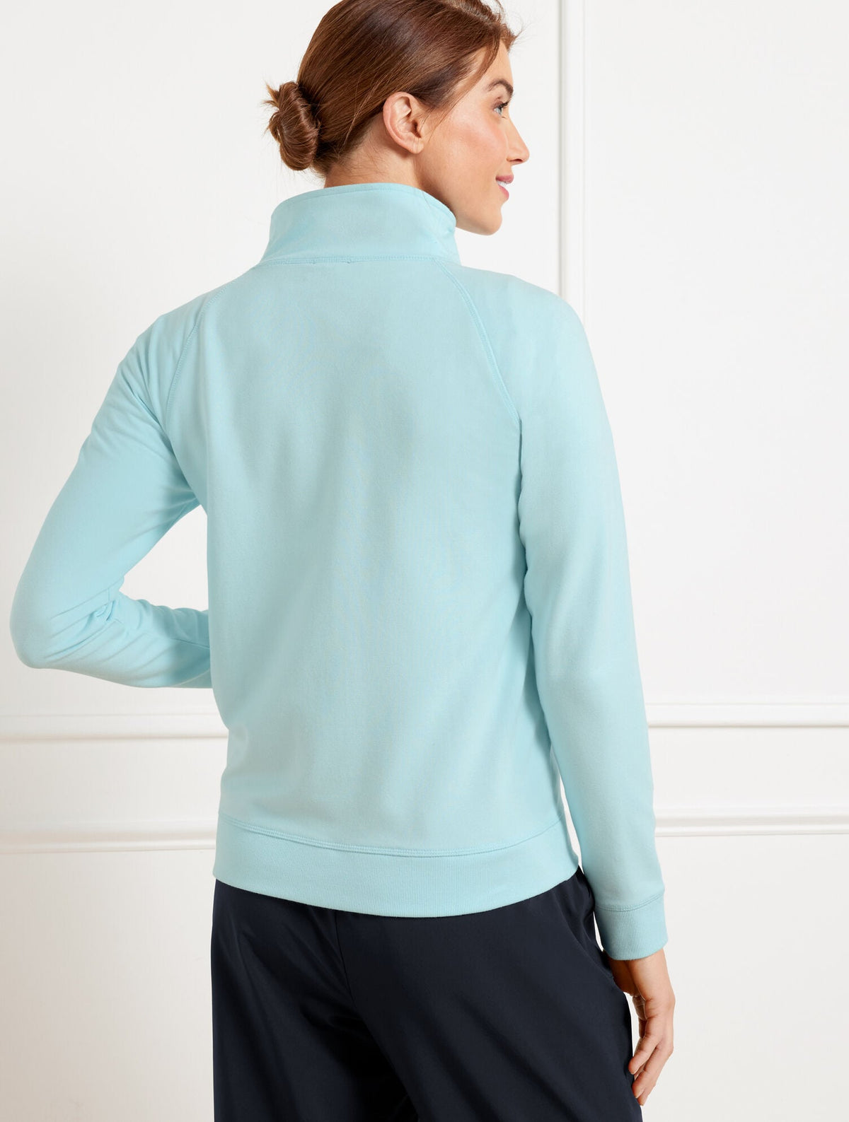 MODAL FRENCH TERRY FULL ZIP JACKET | Talbots