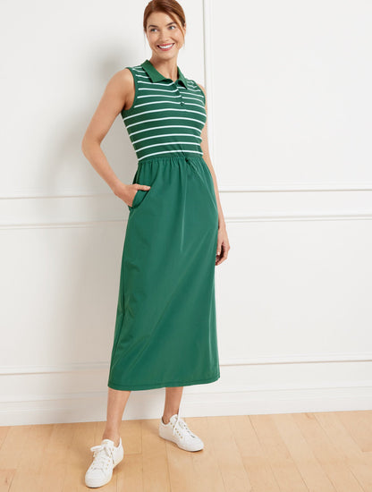 MIXED MEDIA POLO DRESS | Talbots