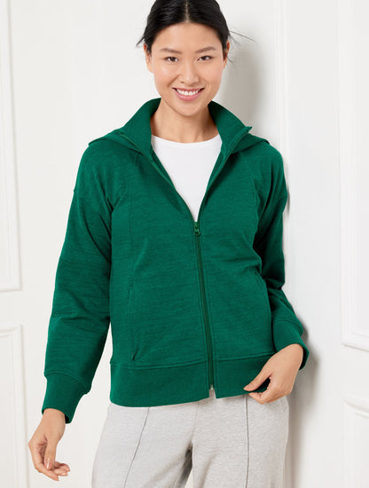 COZY CRUSH FULL ZIP HOODIE | Talbots