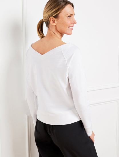 COZY CRUSH TWO-WAY PULLOVER | Talbots