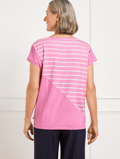 SUPERSOFT JERSEY SHORT SLEEVE TEE - CLASSIC STRIPE | Talbots