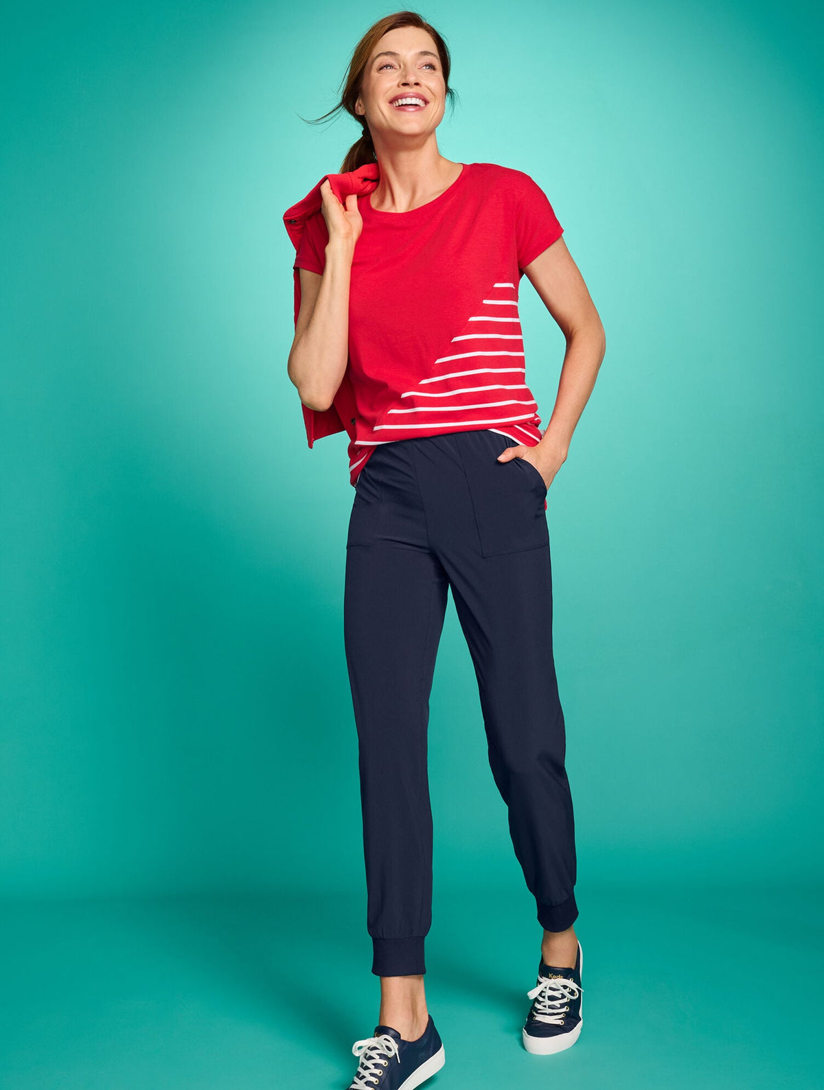 SUPERSOFT JERSEY SHORT SLEEVE TEE - CLASSIC STRIPE | Talbots