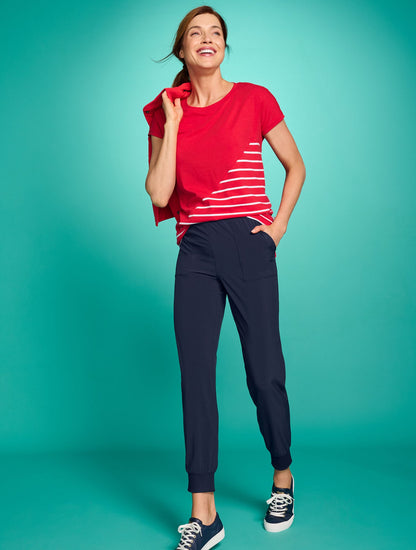 SUPERSOFT JERSEY SHORT SLEEVE TEE - CLASSIC STRIPE | Talbots