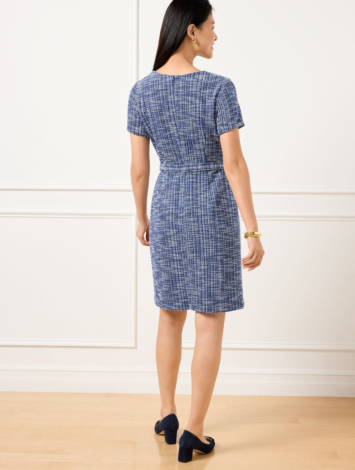 SHORT SLEEVE TWEED DRESS | Talbots