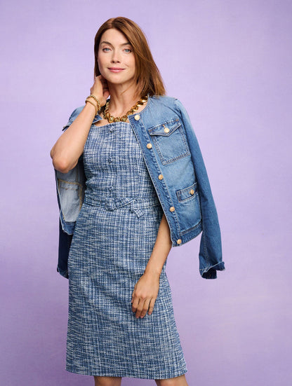 SHORT SLEEVE TWEED DRESS | Talbots