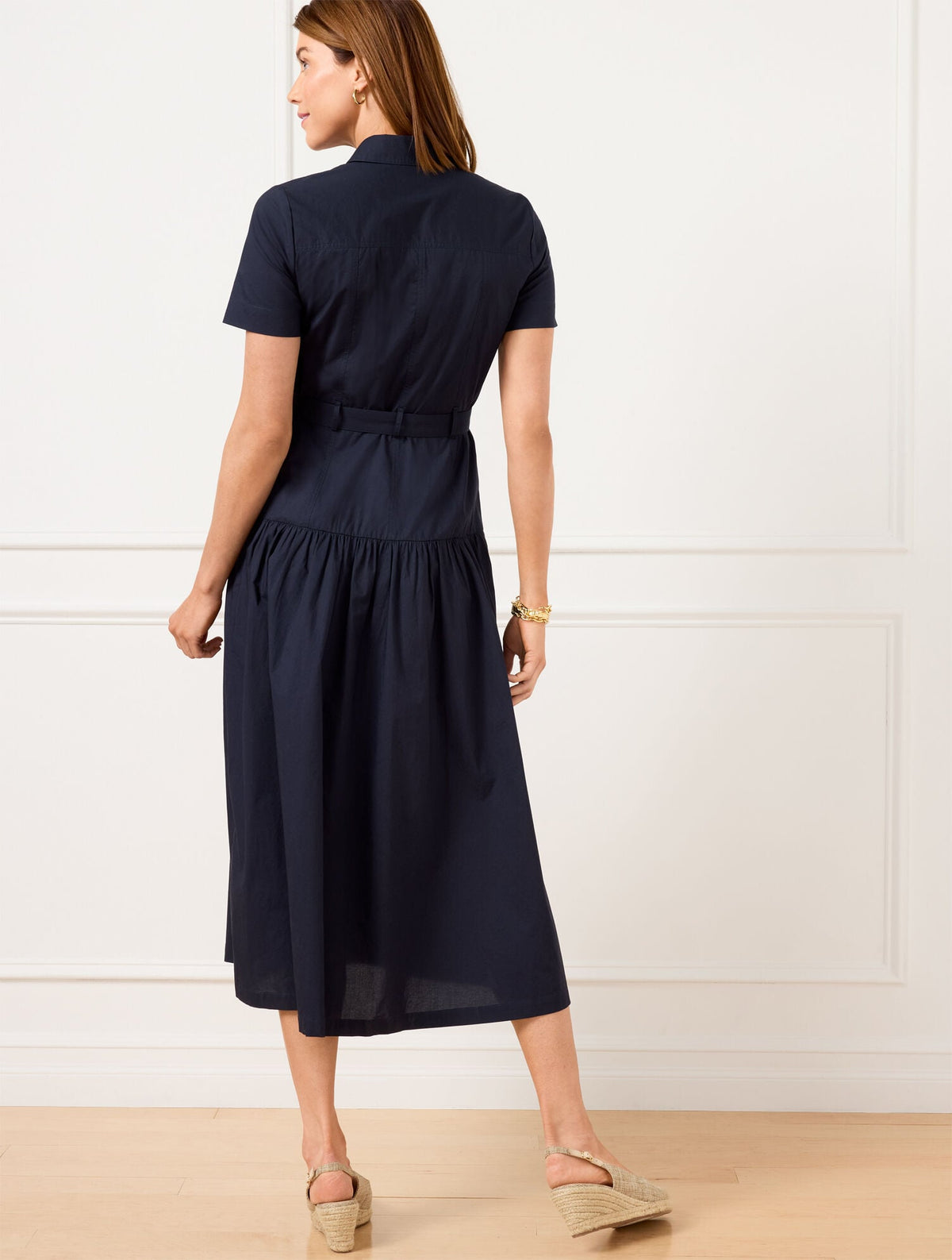 FRESH POPLIN UTILITY SHIRTDRESS | Talbots