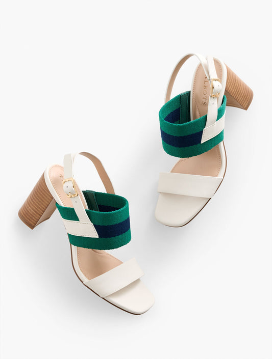 BETTE VACHETTA BLOCK HEEL SANDALS | Talbots