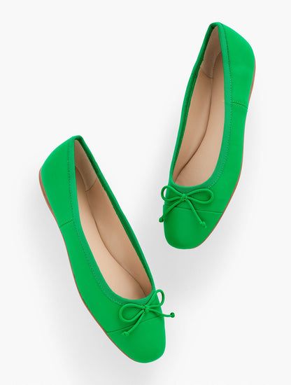 BLAINE SOFT SOLE NAPPA BALLET FLATS | Talbots