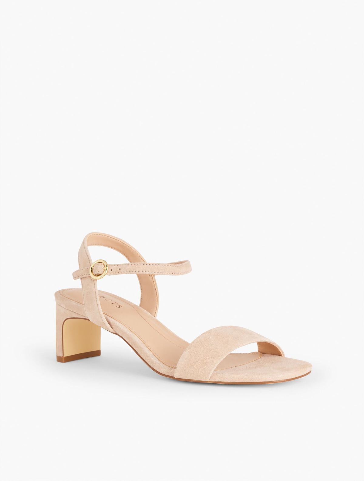 CAYDEN SUEDE BLOCK HEEL SANDALS | Talbots