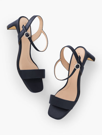 CAYDEN NAPPA BLOCK HEEL SANDALS | Talbots