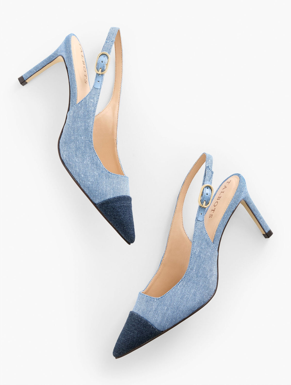 ELENA DENIM SLINGBACK PUMPS | Talbots