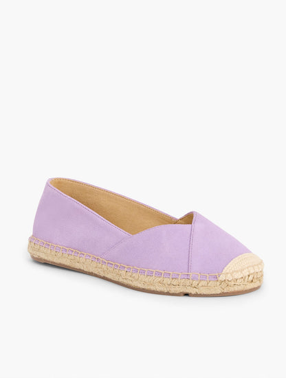 IZZY ASYMMETRIC SUEDE ESPADRILLE FLATS | Talbots