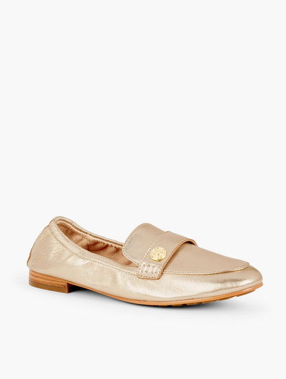 KATRINA SOFT SOLE METALLIC NAPPA LOAFERS | Talbots