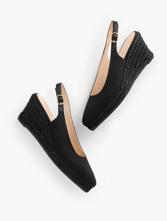 VIVI CANVAS SLINGBACK ESPADRILLE WEDGES | Talbots