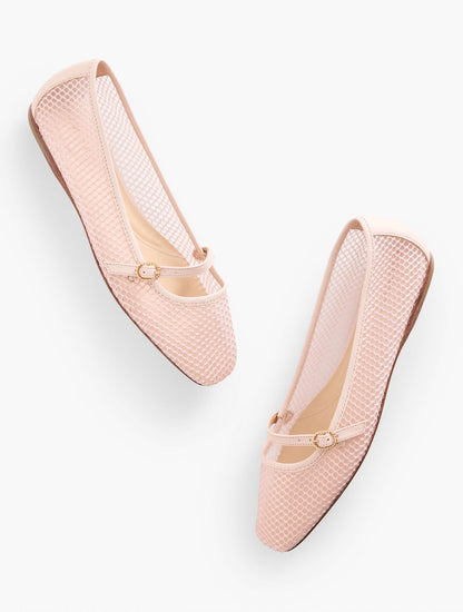 SLOAN MARY JANE MESH FLATS | Talbots