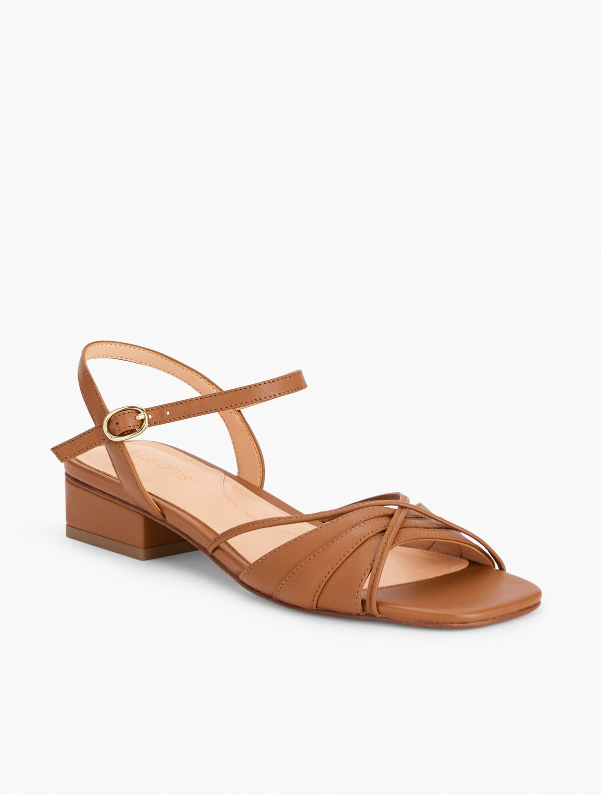 VIV STRAPPY NAPPA BLOCK HEEL SANDALS | Talbots