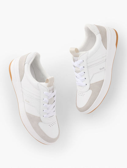 KEDS® COURT II LEATHER SUEDE SNEAKERS | Talbots