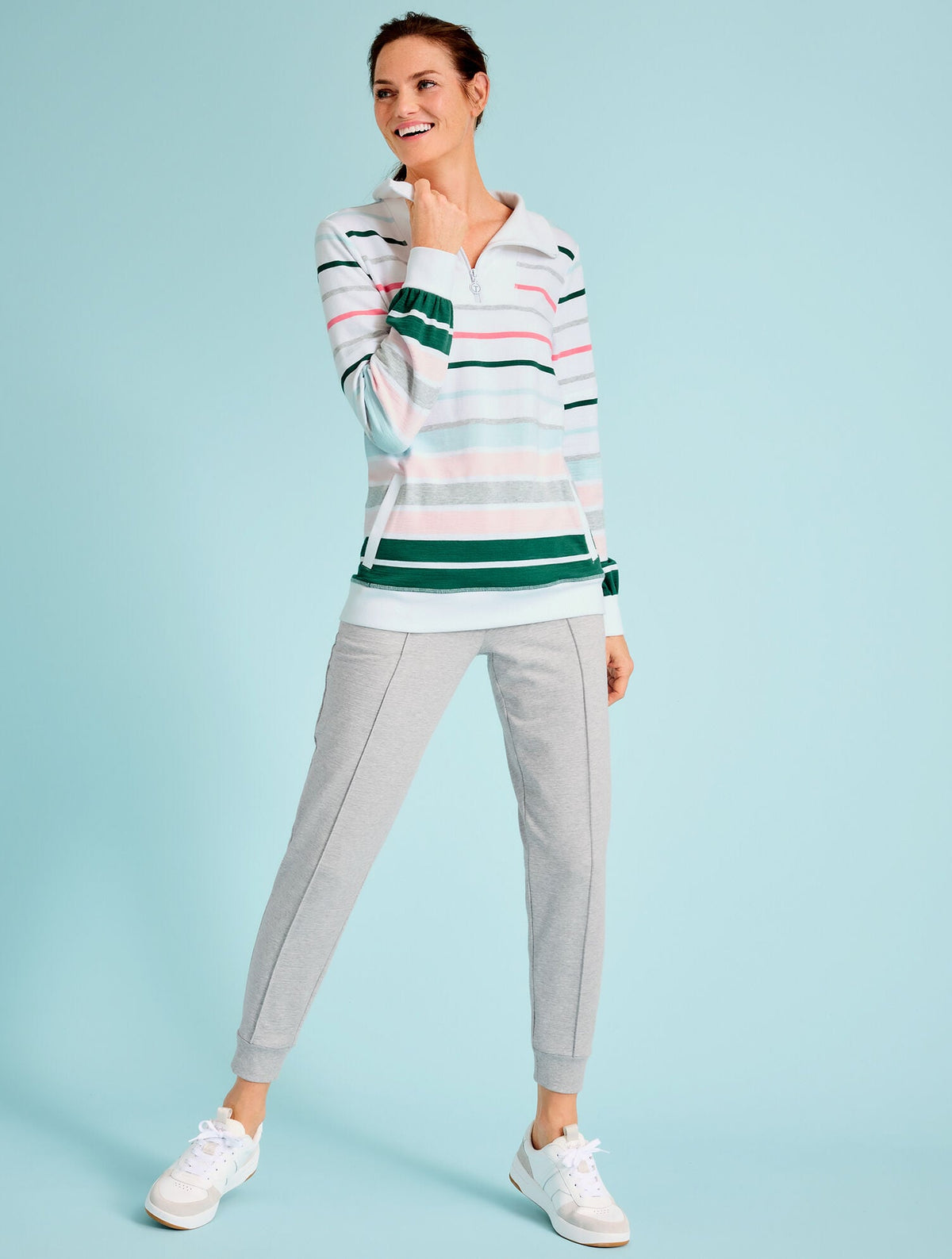 KEDS® COURT II LEATHER SUEDE SNEAKERS | Talbots